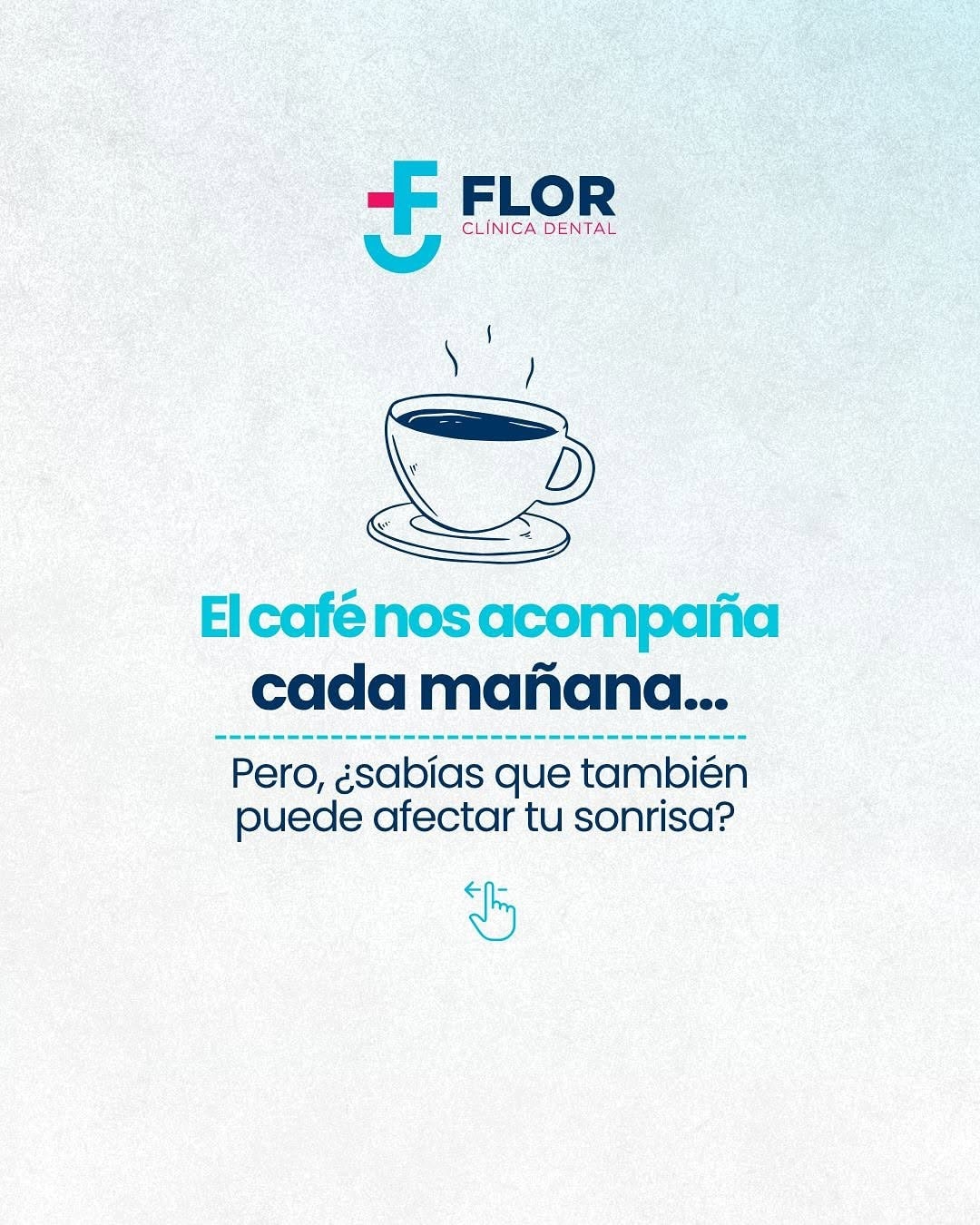 Publicación sobre cómo el café afecta a la sonrisa